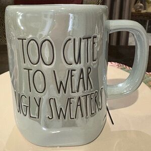 Rae Dunn Light Blue Mug - Too Cute to Wear Ugly Sweaters